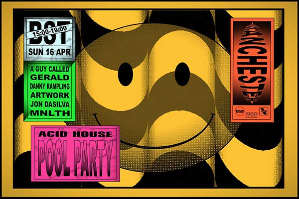 16 April: A Guy Called Gerald Live, Boiler Room Presents: The Ware House Project, Acid House Pool Party, Victoria Baths, Manchester, England