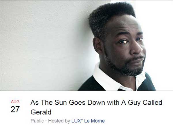 27 August: A Guy Called Gerald, As The Sun Goes Down With A Guy Called Gerald, Lux Le Morne Hotel, Mauritius