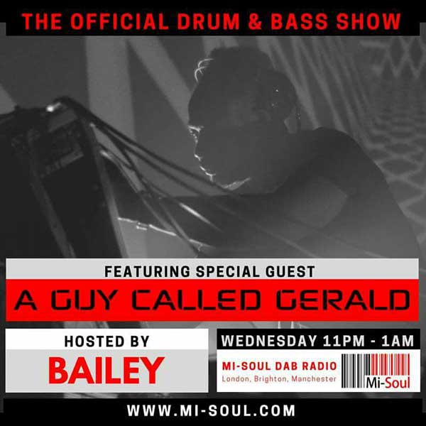 13 December: The Official Drum & Bass Show with A Guy Called Gerald, Mi-Soul Radio, The Stephen Lawrence Centre, Lewisham, London, England