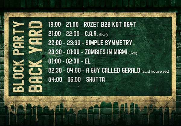 19 May: A Guy Called Gerald, Block Party, Back Yard, St Petersburg, Russia
