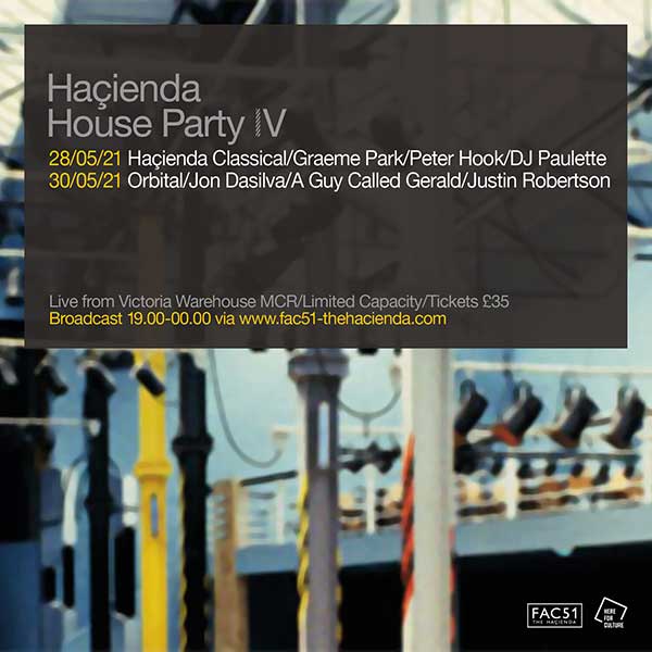30 May: A Guy Called Gerald Live, Hacienda House Party IV, Victoria Warehouse, Manchester, England