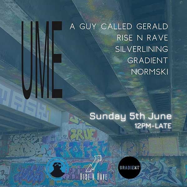 5 June: A Guy Called Gerald Live, UME, Wick Woodland, London, England