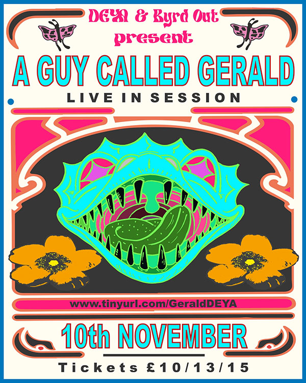 10 November: A Guy Called Gerald Live, DEYA Brewery, Cheltenham, Gloucestershire, England