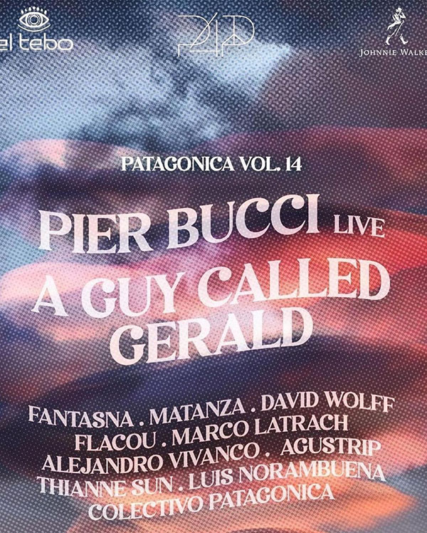 20 January: A Guy Called Gerald Live, Parties4Peace, Patagonica Vol 14, Tebo V Region, Chile