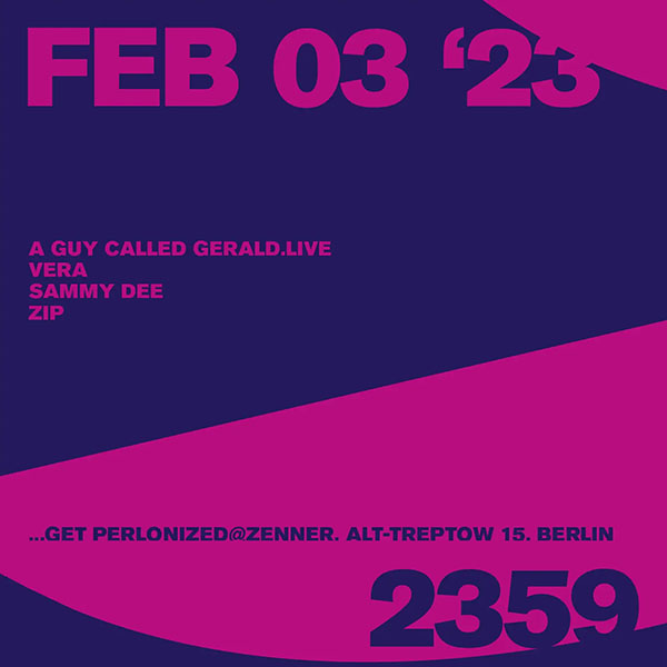 3 February: A Guy Called Gerald Live, Get Perlonized, Zenner, Berlin, Germany