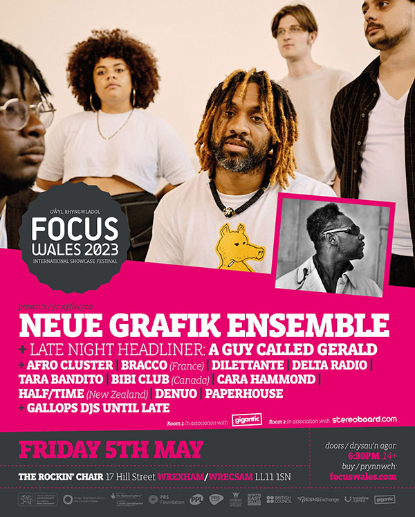 5 May: A Guy Called Gerald Live, Focus Wales 2023, The Rockin' Chair, Wrexham, Wales