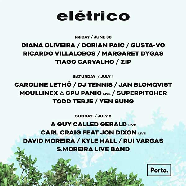 2 July: A Guy Called Gerald Live, Eletrico Festival, Parque da Pasteleira, Porto, Portugal