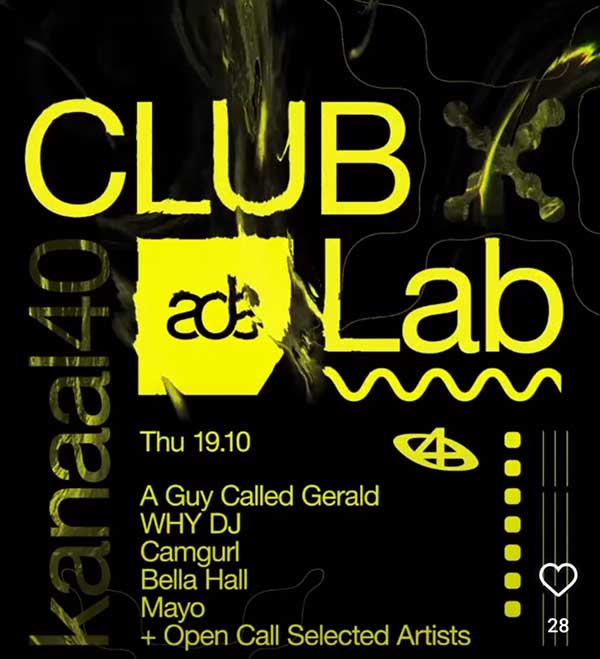 19 October: A Guy Called Gerald Live, ADE Live, Kannal40, Amsterdam, The Netherlands