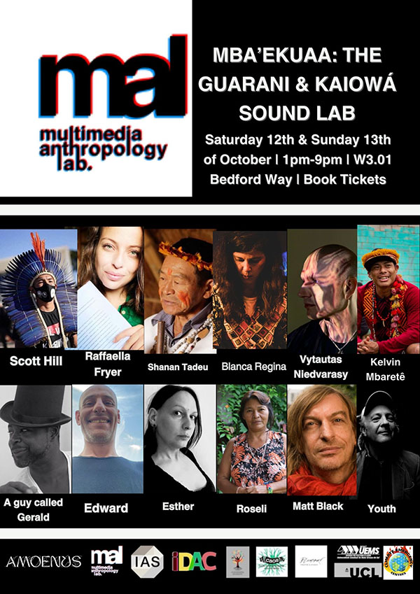 12 October: A Guy Called Gerald, Sonic Encounters, Sounding Planetary Futures: a multimodal festival, UCL, London, England