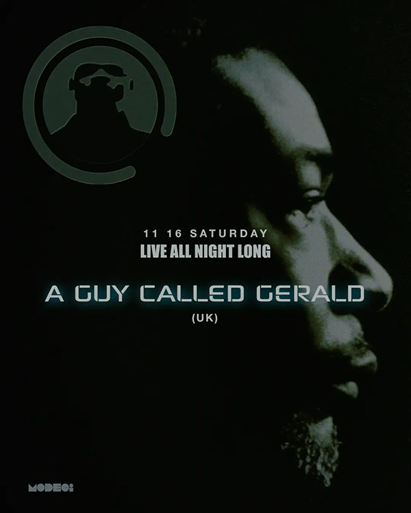 16 November: A Guy Called Gerald Live Set, Modeci, Seoul, South Korea