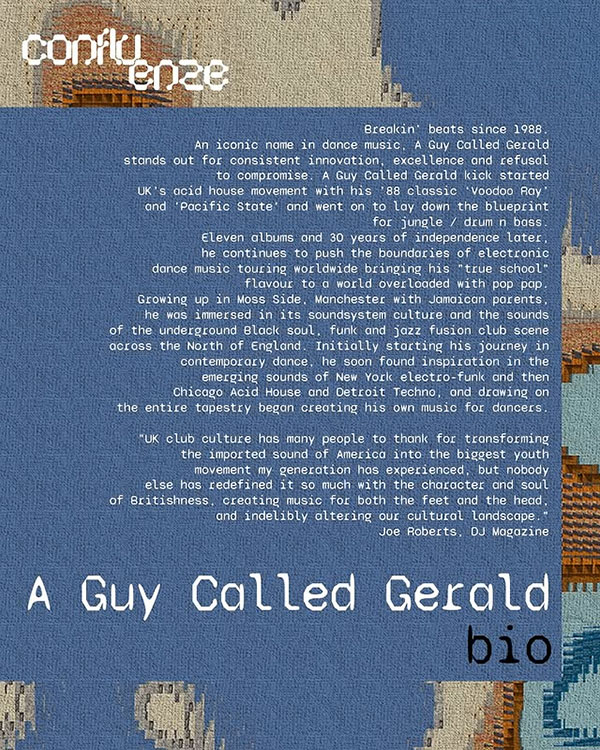 4 July: A Guy Called Gerald Live, Confluenze 2025, Termoli Arena, Termoli, Italy