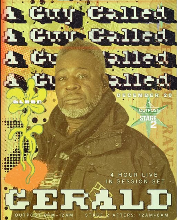 20 December: A Guy Called Gerald Live, Bloom, Outpost Hanoi, Hanoi