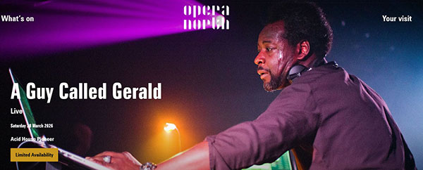 28 March: A Guy Called Gerald Live, Har Electronic, Howard Assembly Room, Leeds, Yorkshire, England