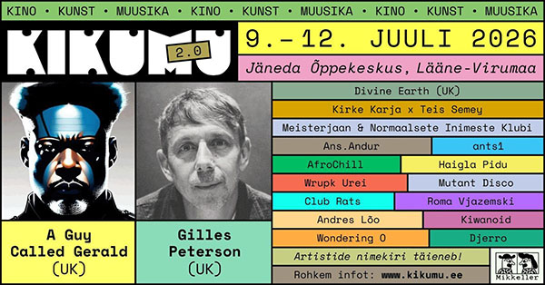 11 July: A Guy Called Gerald Live, Kikumu Festival, Jäneda Oppekeskus, Estonia