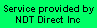 Service by NDT Direct Inc