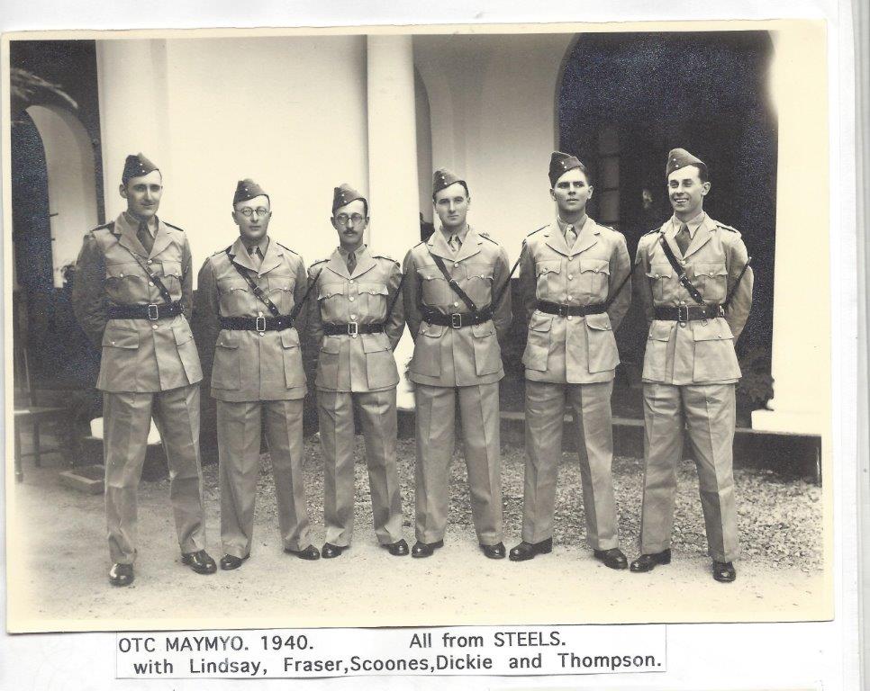 Newly commissioned officers of the A.B.R.O. at Maymyo, 7th March 1940
