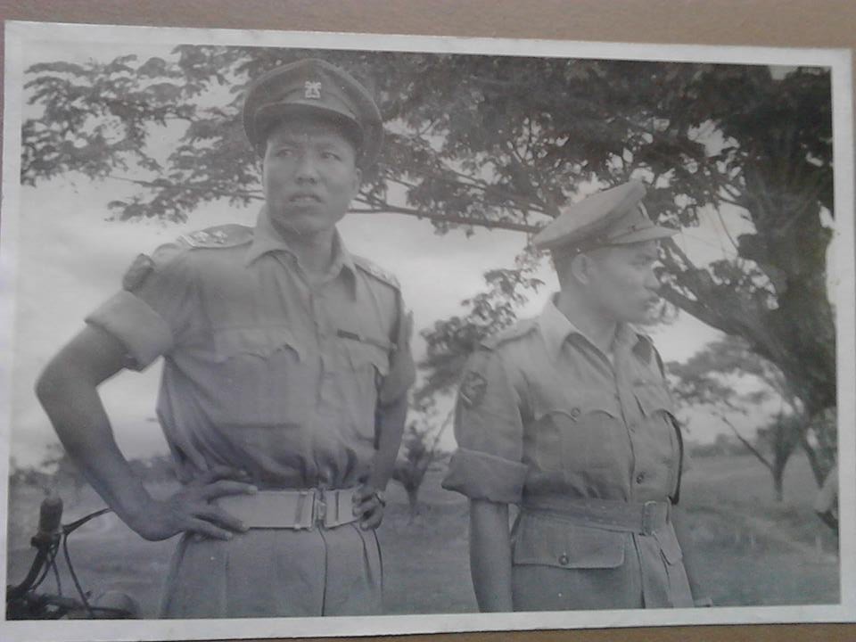 Commanding Officers of the 1st and 2nd Chin Rifles - Lt. Colonel Hrang Thio and Lt. Colonel Son Khaw Pau