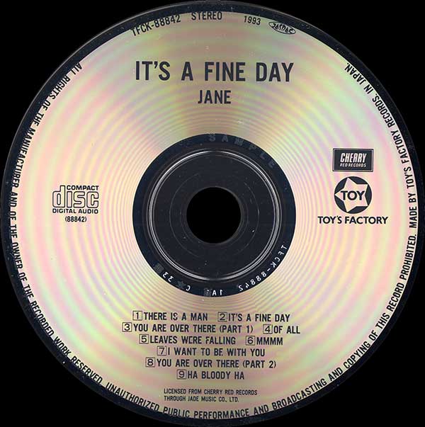 Jane - It's A Fine Day - Japanese CD - CD