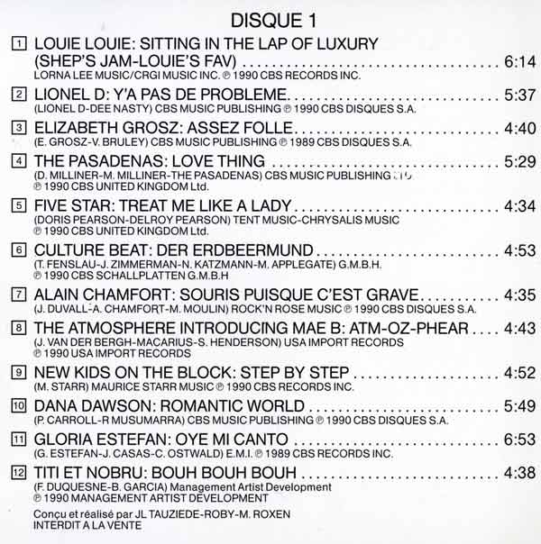 Various - ETE 90 - French 2 x CD - Credits