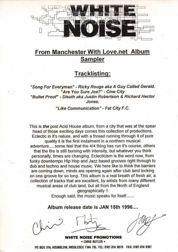 Various - From Manchester With Love.net Sampler