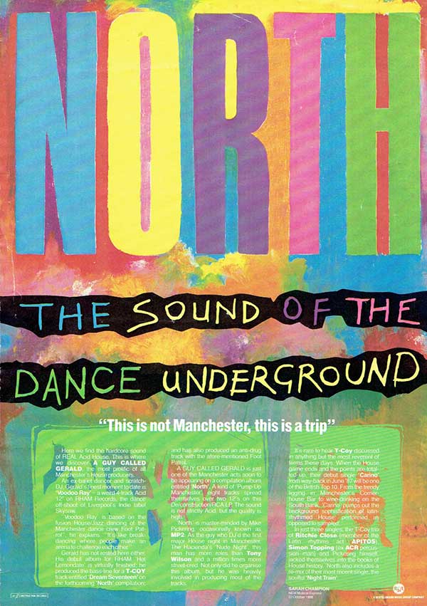Various - North The Sound Of The Dance Underground - UK Advert