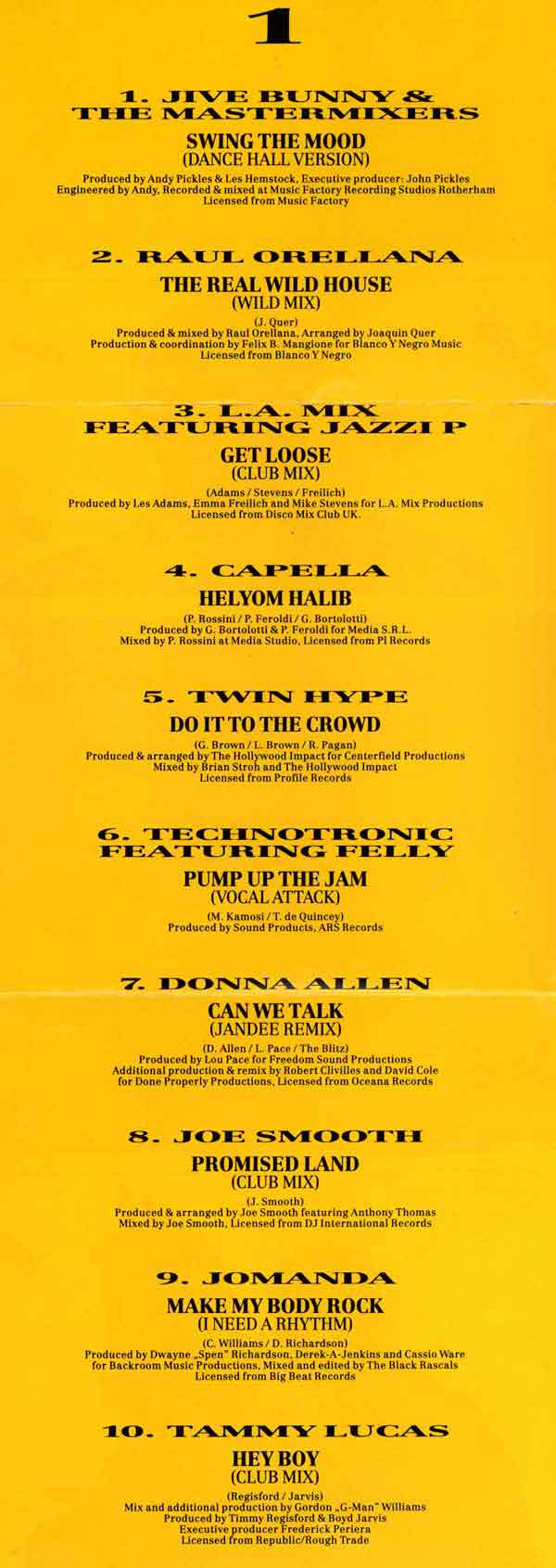 Various - Tanz House - German 2xCD - Credits