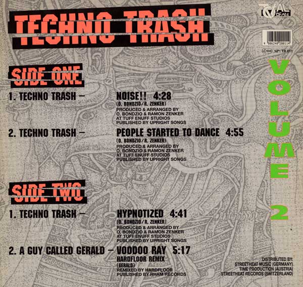 Various - Techno Trash Volume 2 - German 12" Single - Back