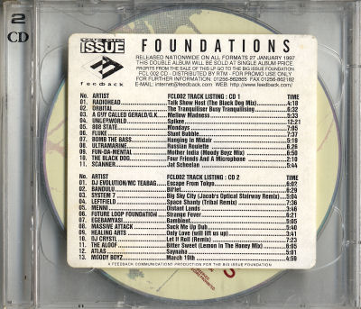 Various - The Big Issue: Foundations - Coming Up From The Streets - UK Promo 2xCD - Front