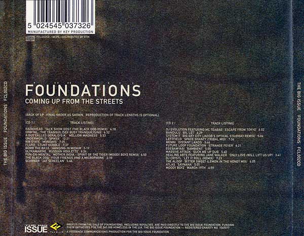 Various - The Big Issue: Foundations - Coming Up From The Streets - UK 2xCD - Back