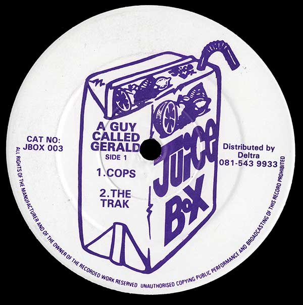A Guy Called Gerald - Cops / 28 Gun Bad Boy - UK 12" Single - Side 1