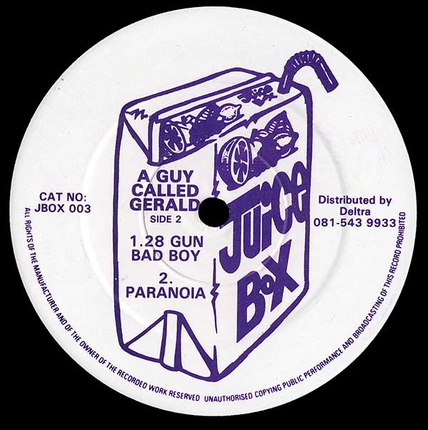 A Guy Called Gerald - Cops / 28 Gun Bad Boy - UK 12" Single - Side 2