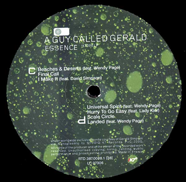 A Guy Called Gerald - Essence - French 2xLP - Side D