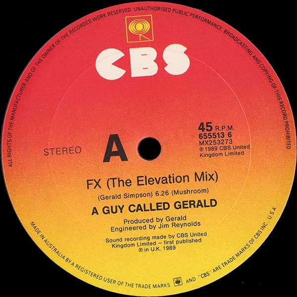 A Guy Called Gerald - FX (the elevation mix)