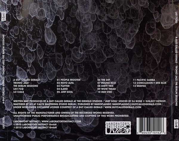 A Guy Called Gerald - Tronic Jazz The Berlin Sessions - German CD - Back