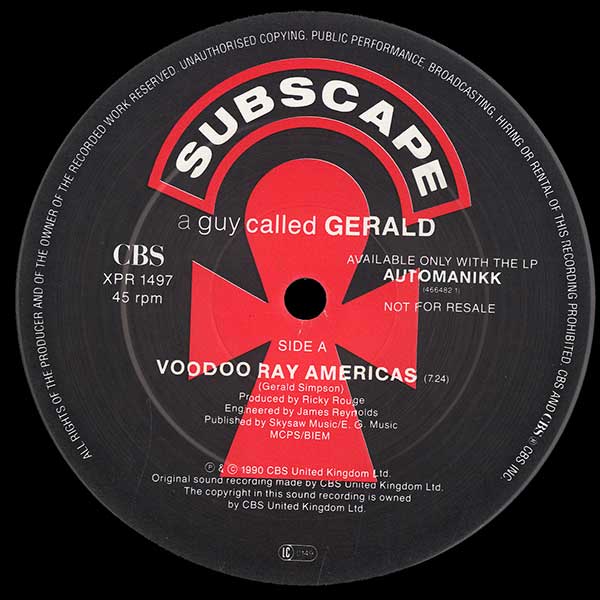 A Guy Called Gerald - Voodoo Ray Americas