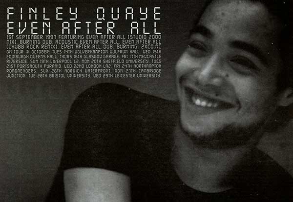 Finley Quaye - Even After All - UK Advert - Melody Maker (30/08/1997)