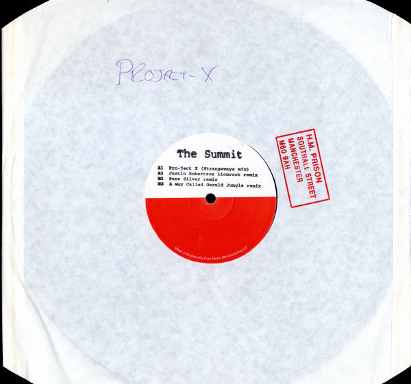 Pro-ject X - The Summit - UK Promo 12" Single