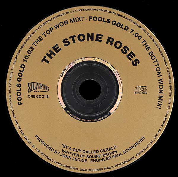 The Stone Roses - Fools Gold (A Guy Called Gerald Remixes) - UK CD Single