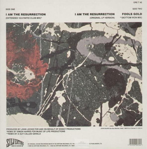 The Stone Roses - I Am The Resurrection - UK 12" Single - Back 