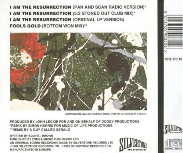 The Stone Roses - I Am The Resurrection - UK CD Single - Back