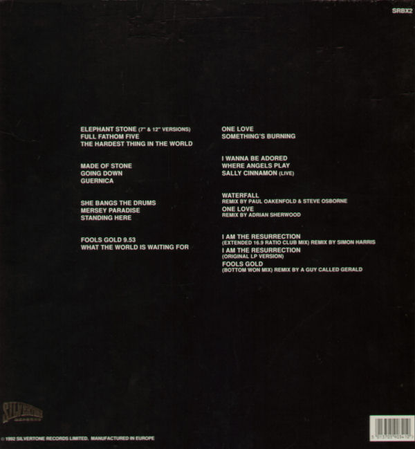 The Stone Roses - Singles Collection - UK 12" Single Boxset - Back