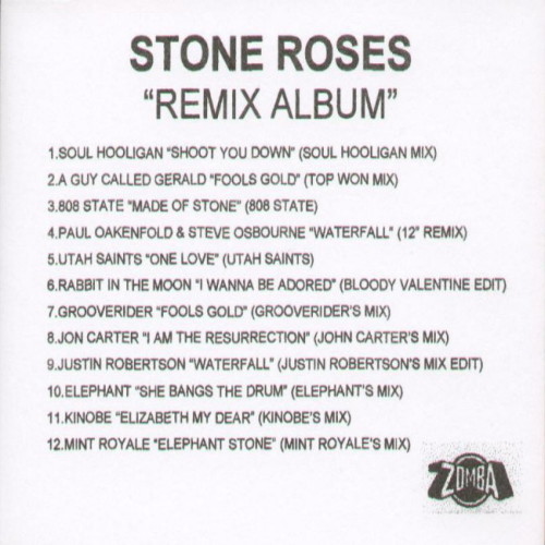 The Stone Roses - "Remix Album" - UK Promo CDR - Front