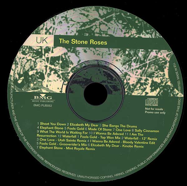 The Stone Roses - The Stone Roses - UK BMG Promo CD - CD
