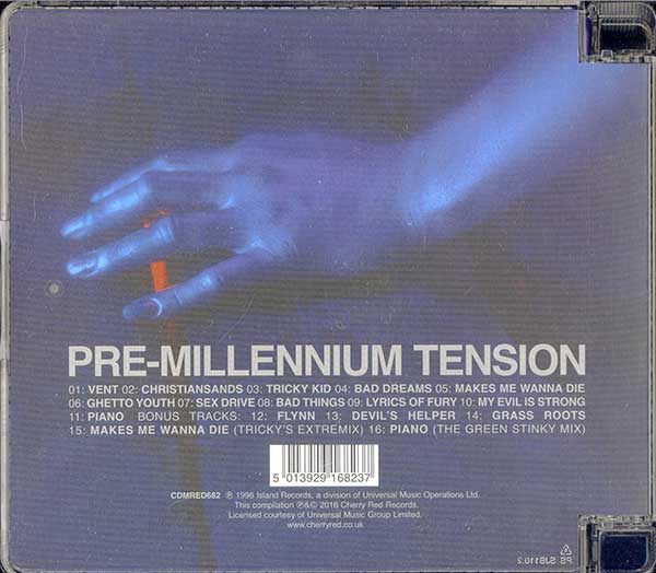 Tricky - Pre-Millennium Tension (Expanded Edition) - UK CD - Back
