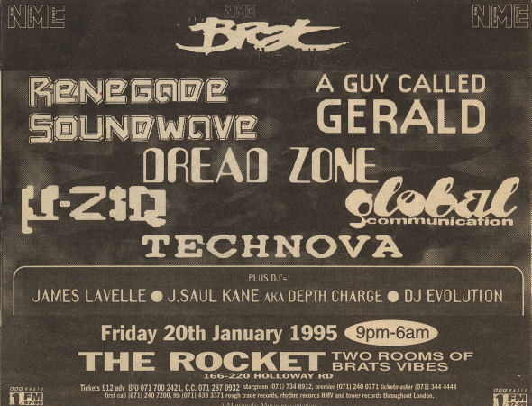 20 January: NME Brat 1995, The Rocket, London, England