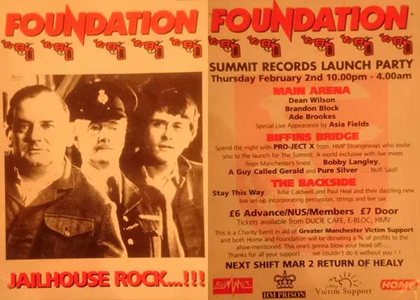 2 February: A Guy Called Gerald, Summit Records Launch Party, Foundation, Home, Manchester, England