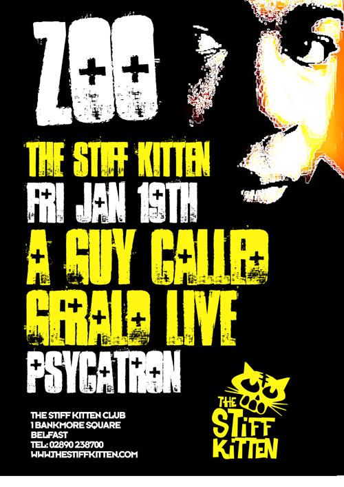 19 Jan: A Guy Called Gerald Live, Zoo, The Stiff Kitten, Belfast, Northern Ireland