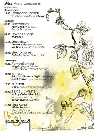 24 March: A Guy Called Gerald Live, Beats & Sweets, Blumengold, Köln, Germany