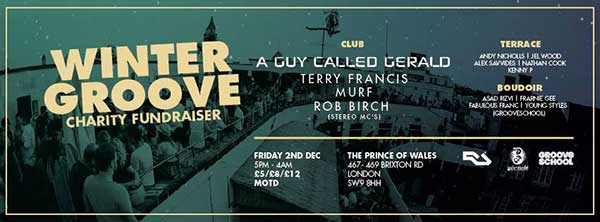 2 December: A Guy Called Gerald, Winter Groove 2016, The Prince Of Wales, Brixton, London, England