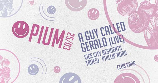 25 March: A Guy Called Gerald Live, Opium, Club Vaag, Antwerp, Belgium